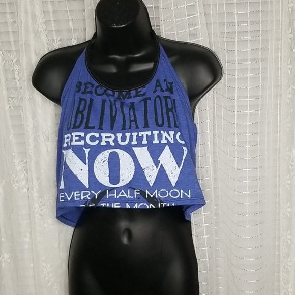 Tops - Harry Potter Recruting Halter Crop Top SzL